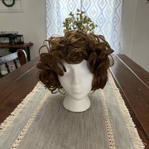 Ash Brown Curly Short Wig for Women - Classic Natural Look New